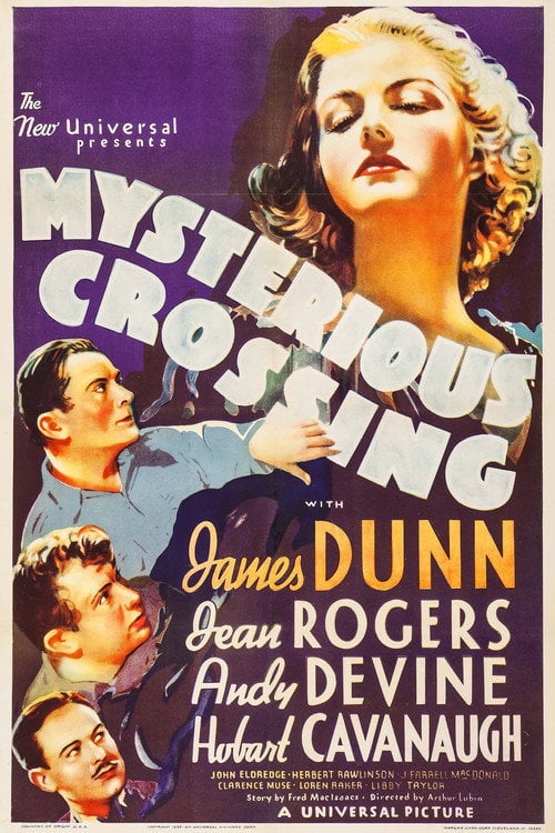 Movie poster for Mysterious Crossing (1936)