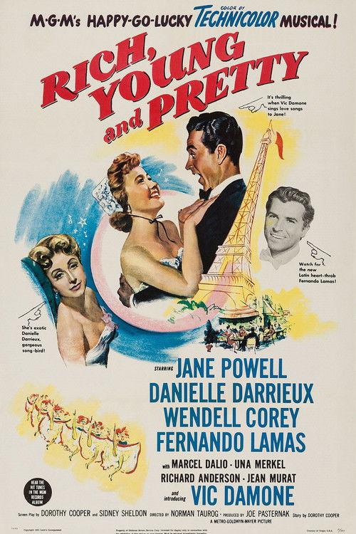 Movie poster for Rich, Young and Pretty (1951)