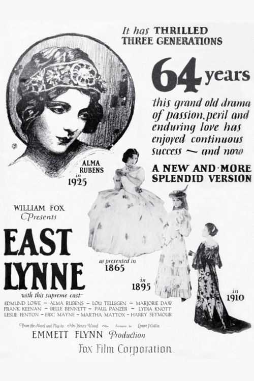 Movie poster for East Lynne (1925)
