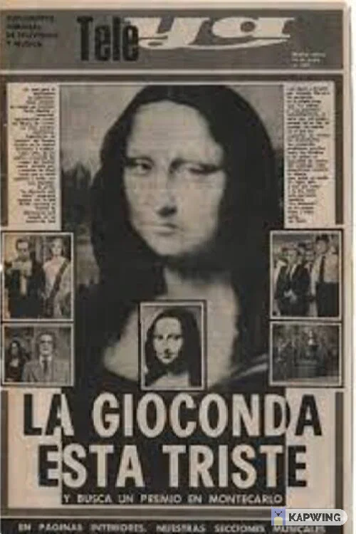 Movie poster for La Gioconda está triste (1977)