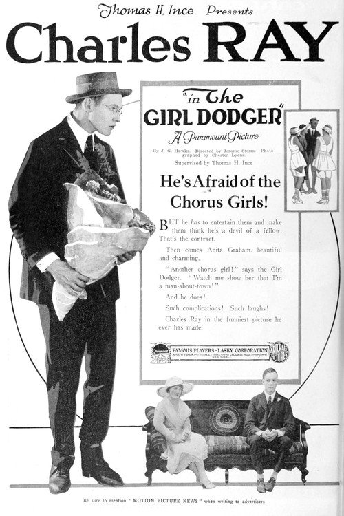 Movie poster for The Girl Dodger (1919)