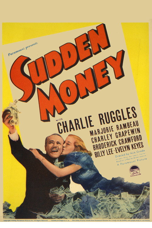 Movie poster for Sudden Money (1939)