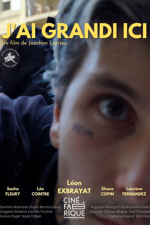 Movie poster for J'ai grandi ici (2022)