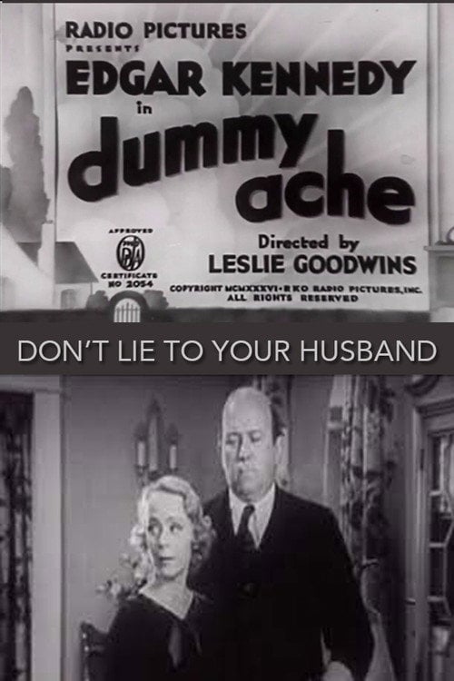 Movie poster for Dummy Ache (1936)