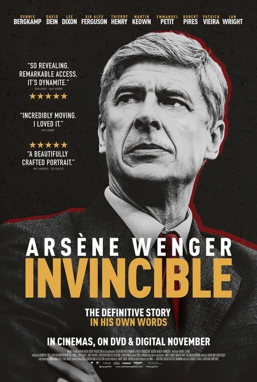 Movie poster for Arsène Wenger: Invincible (2021)