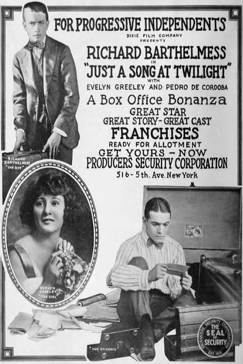 Movie poster for Just a Song at Twilight (1916)
