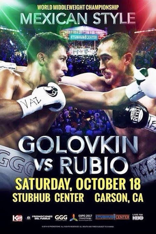 Movie poster for Gennady Golovkin vs. Marco Antonio Rubio (2014)