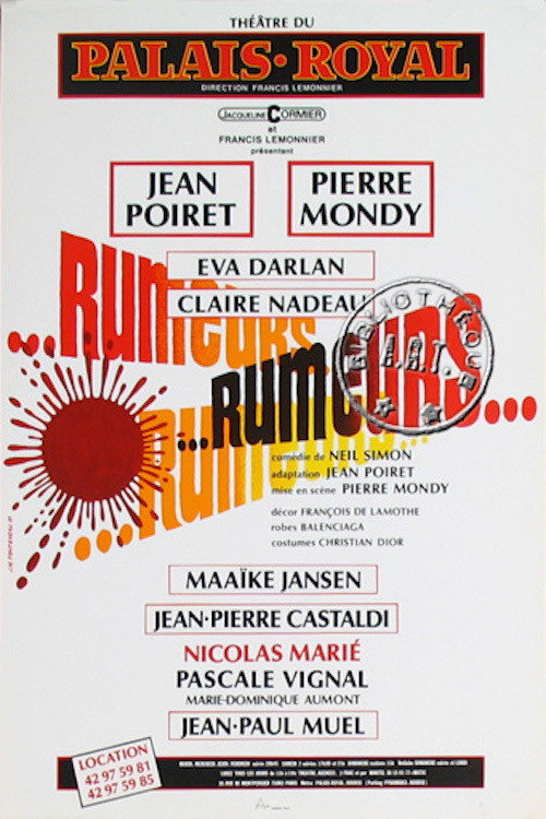 Movie poster for Rumeurs (1991)