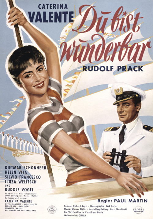 Movie poster for Du bist wunderbar (1959)