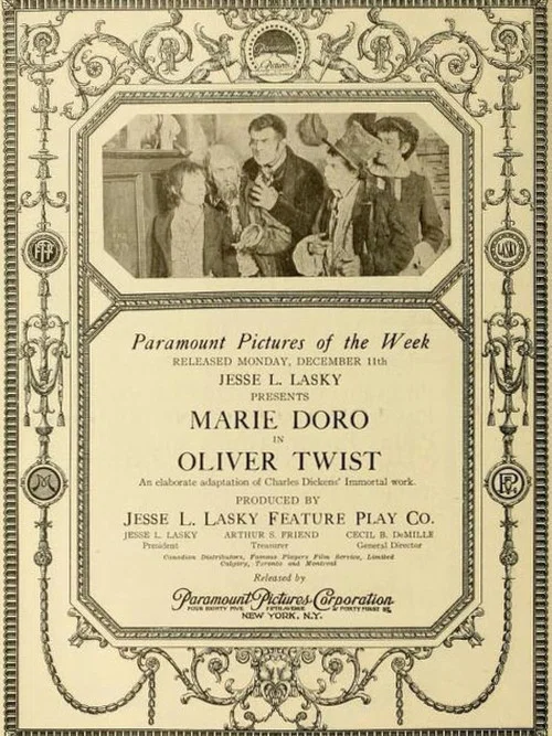 Movie poster for Oliver Twist (1916)