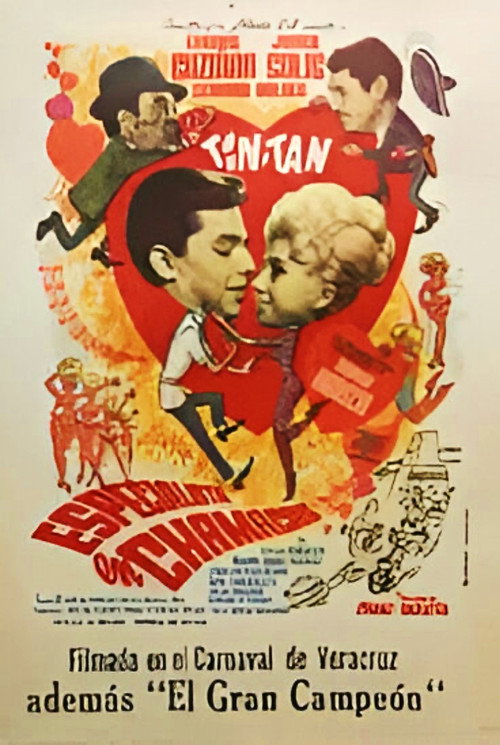 Movie poster for Especialista en chamacas (1965)