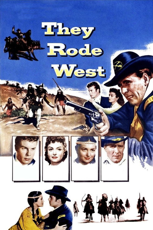 Movie poster for They Rode West (1954)