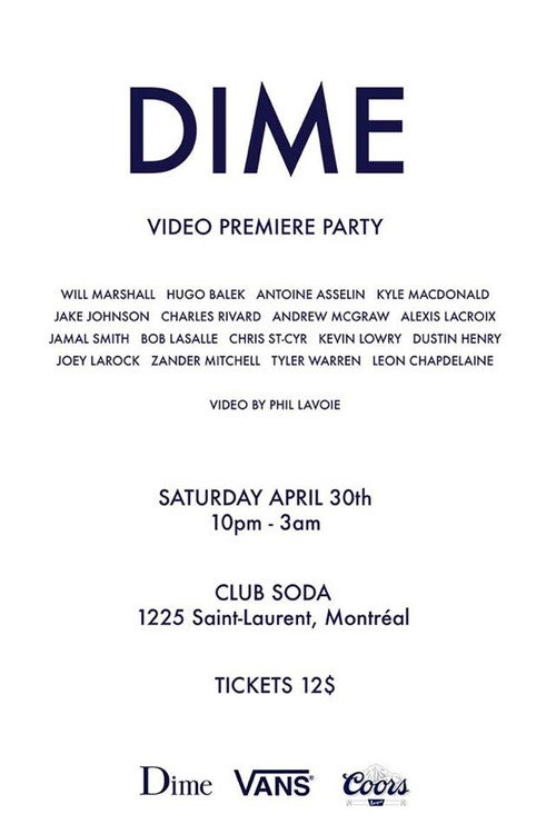 Movie poster for The Dime Video (2016)