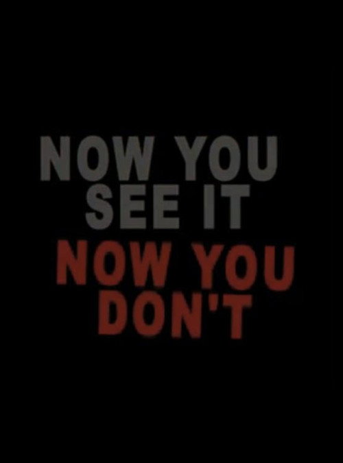 Movie poster for Now You See It Now You Don't