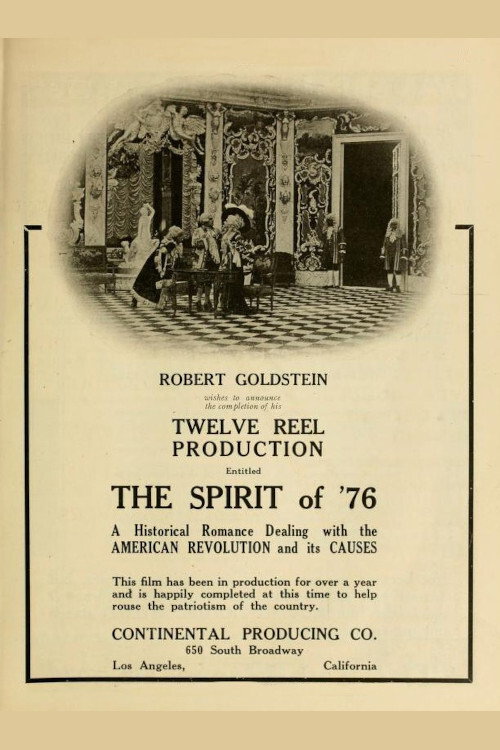 Movie poster for The Spirit of '76 (1917)