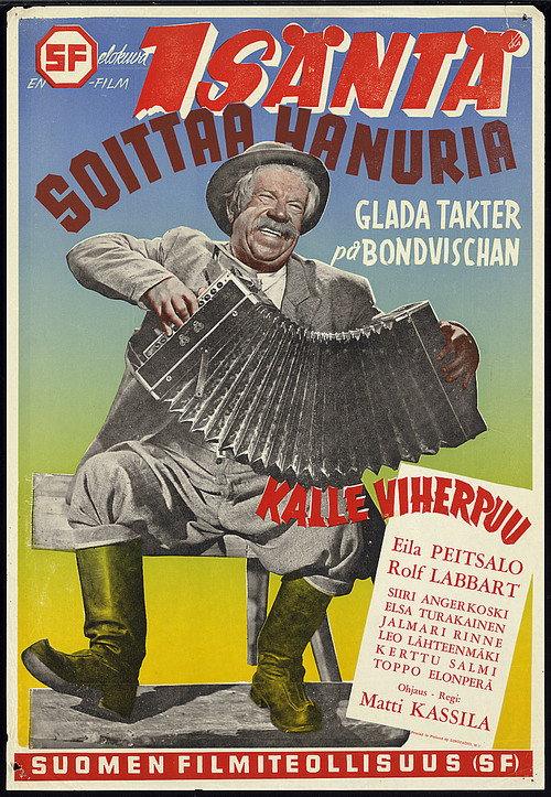 Movie poster for Isäntä soittaa hanuria (1949)