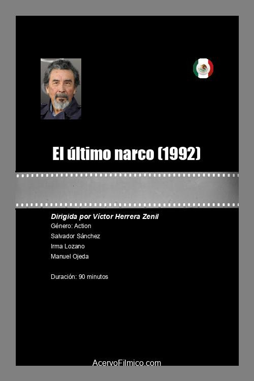 Movie poster for El último narco (1992)