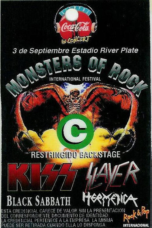 Movie poster for Black Sabbath. River Plate Stadium Buenos Aries 1994 (1994)