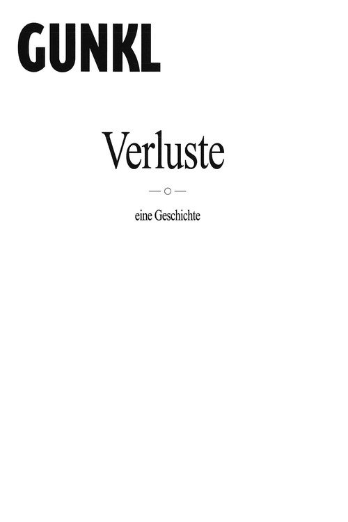 Movie poster for Gunkl: Verluste - eine Geschichte (2008)
