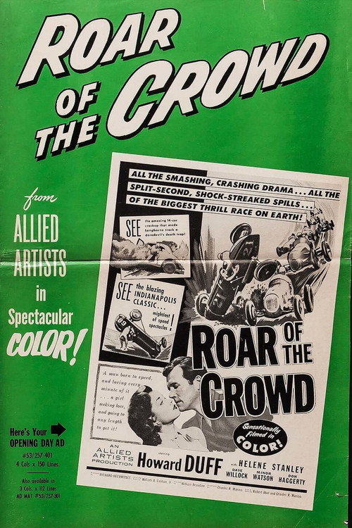 Movie poster for Roar of the Crowd (1953)