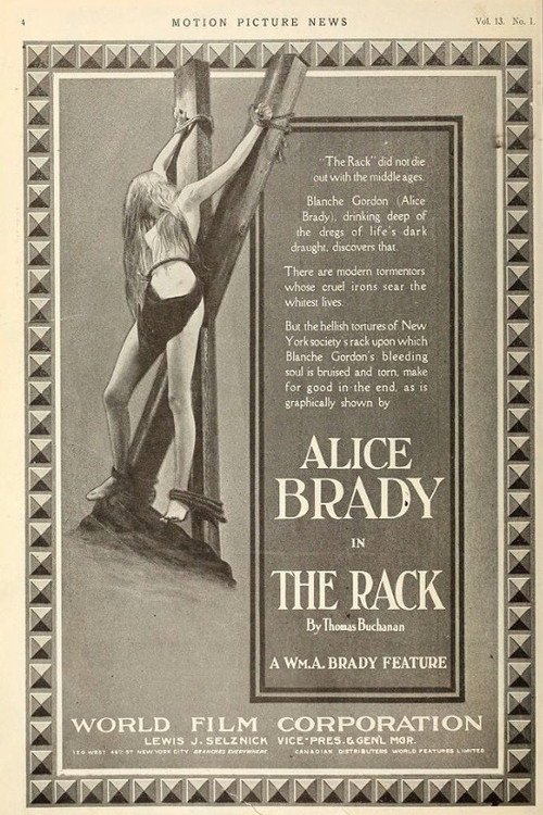 Movie poster for The Rack (1915)