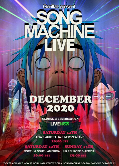 Movie poster for Gorillaz Present: Song Machine LIVE (2020)