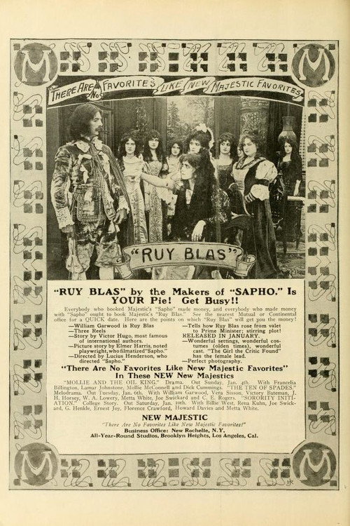 Movie poster for Ruy Blas (1914)