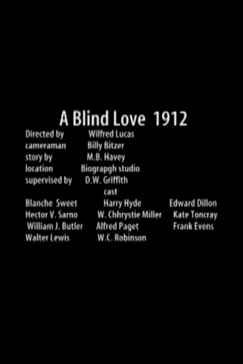 Movie poster for Blind Love (1912)