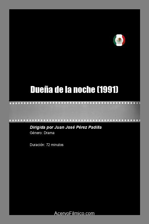 Movie poster for Dueña de la noche (1991)