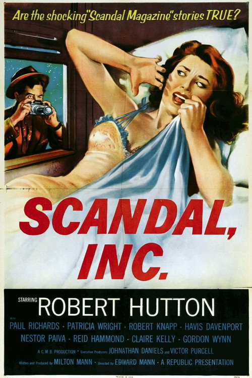 Movie poster for Scandal Incorporated (1956)