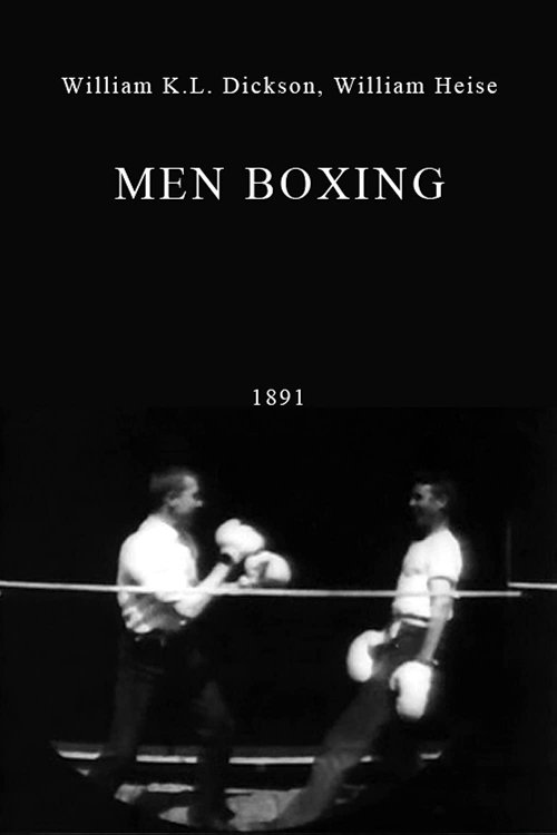 Movie poster for Men Boxing (1891)