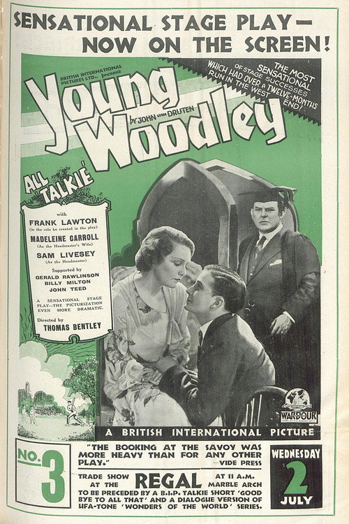Movie poster for Young Woodley (1930)