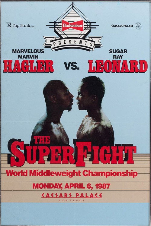 Movie poster for Marvelous Marvin Hagler vs. Sugar Ray Leonard (1987)