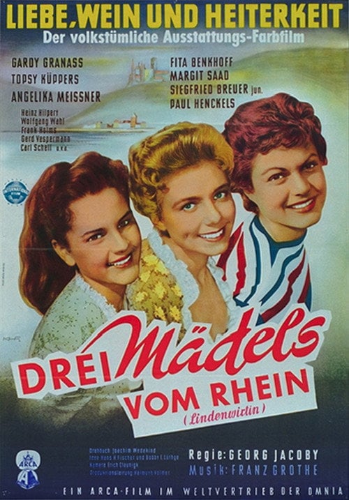 Movie poster for Three Girls from the Rhine (1955)