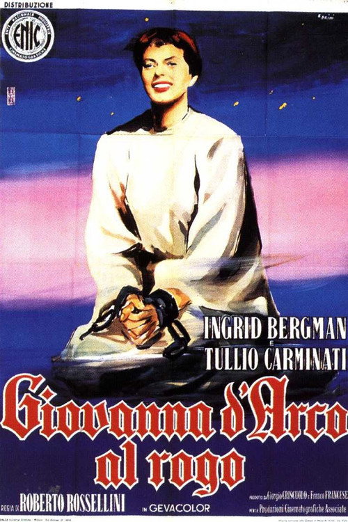 Movie poster for Joan of Arc at the Stake (1954)