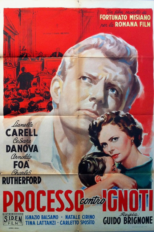 Movie poster for Processo contro ignoti (1952)