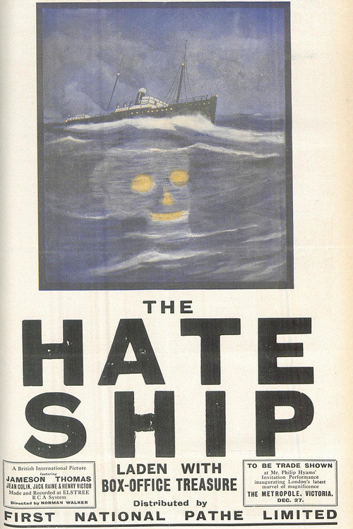 Movie poster for The Hate Ship (1929)