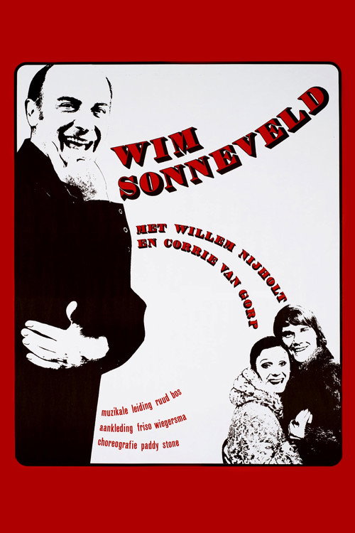 Movie poster for Wim Sonneveld with Willem Nijholt and Corrie van Gorp (1973)