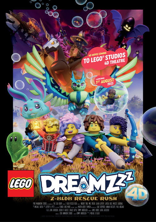 Movie poster for LEGO DREAMZzz Z-Blob Rescue Rush 4D (2023)