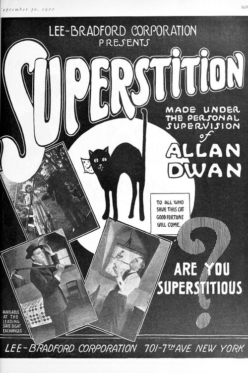Movie poster for Superstition (1922)