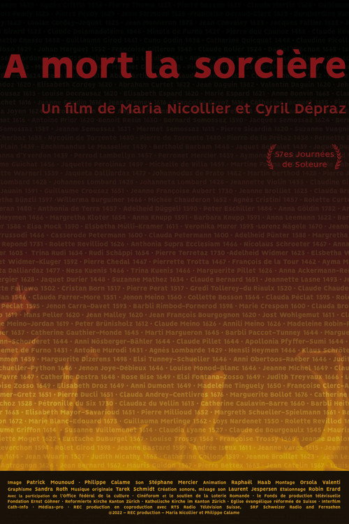 Movie poster for À mort la sorcière (2022)