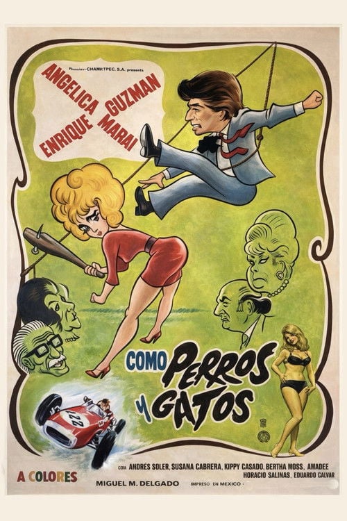 Movie poster for Como perros y gatos (1969)