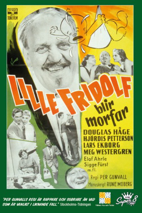 Movie poster for Lille Fridolf blir morfar (1957)