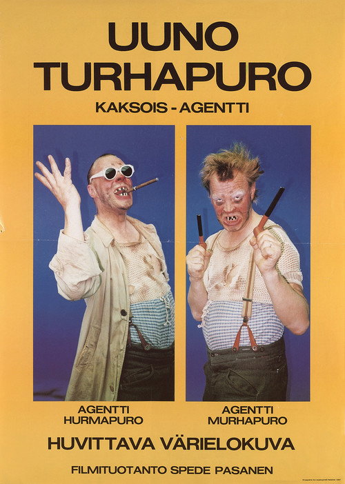 Movie poster for Uuno Turhapuro kaksoisagentti (1987)