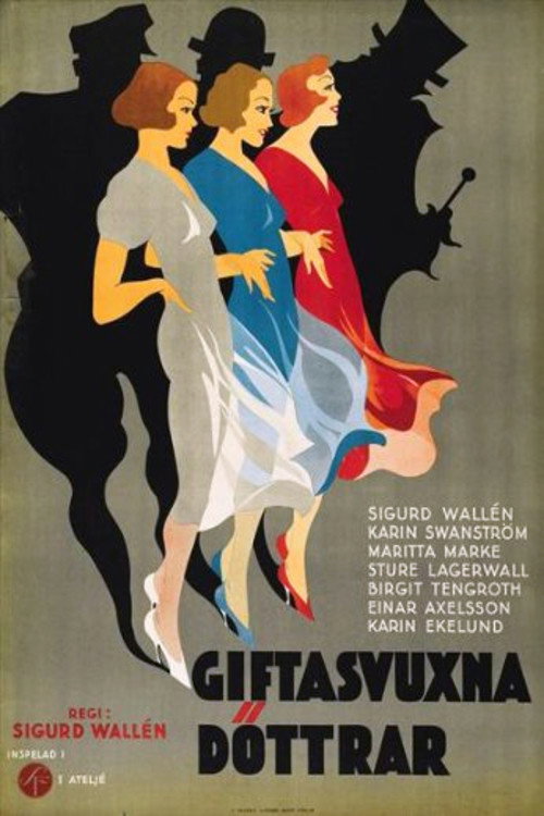 Movie poster for Giftasvuxna döttrar (1933)