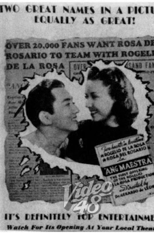 Movie poster for Ang Maestra (1941)