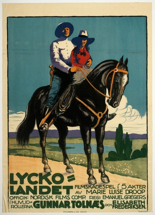 Movie poster for Lykkelandet (1919)