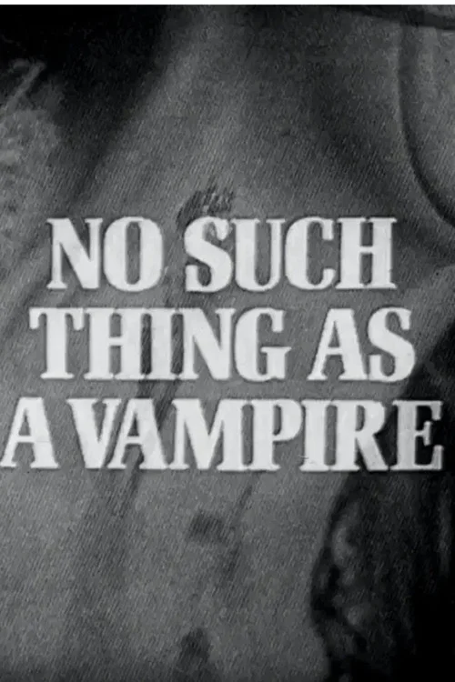 Movie poster for No Such Thing as a Vampire (1968)