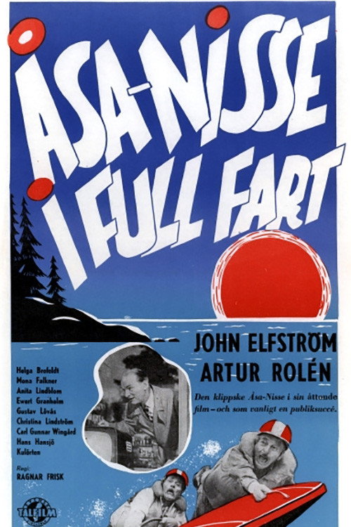Movie poster for Åsa-Nisse i full fart (1957)