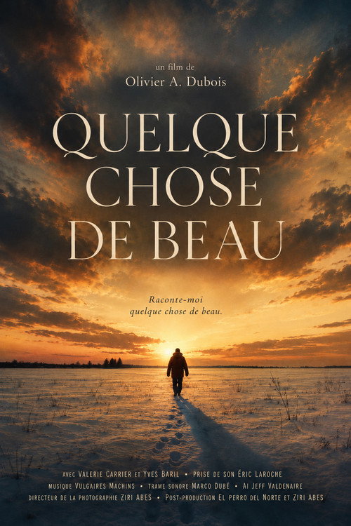 Movie poster for Something Beautiful - Quelque chose de beau (2026)